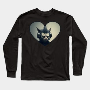 I Love DJ Kitty-Weirdo Long Sleeve T-Shirt